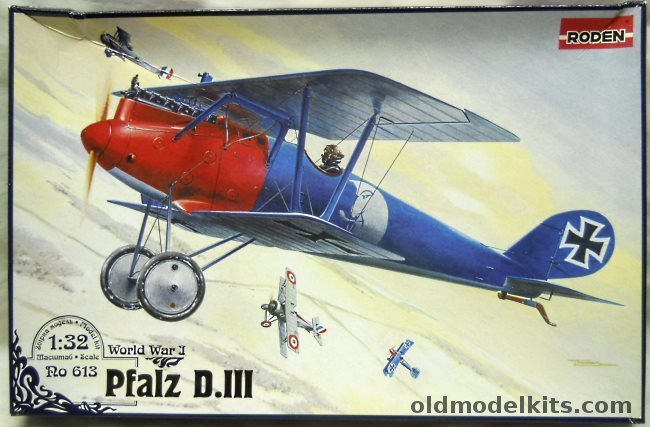 Roden 1/32 Pfalz D-III - (D.III), Ro613 plastic model kit